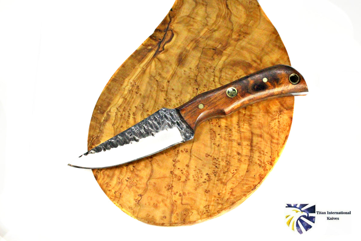 Titan Azura Custom knife/ hunting knife/ Carbon steel skinning knife/ –  Titan International K.