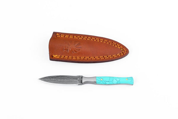 Damascus Steel Boot Dagger Compact TK-087