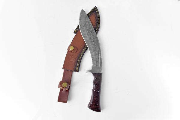 BLACK WALNUT DAMASCUS KUKRI BLADE HANDMADE BY TITAN TD-305