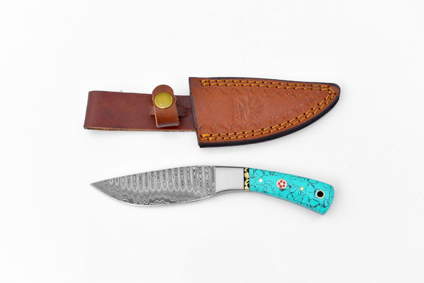 Azure Kukri Damascus Steel Compact Blade by Titan TK-118