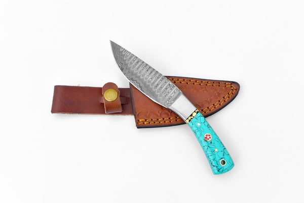 Azure Kukri Damascus Steel Compact Blade by Titan TK-118