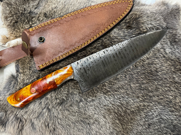 Damascus Steel Custom Chef Knife TK-104