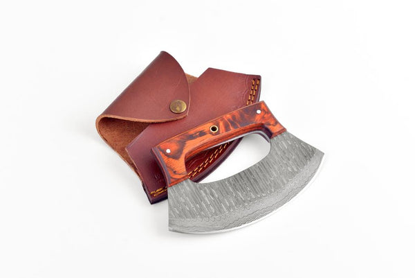 Damascus Steel Alaskan Ulu knife TK-074