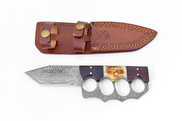 All New Damascus Tanto Trench Blade TK-091