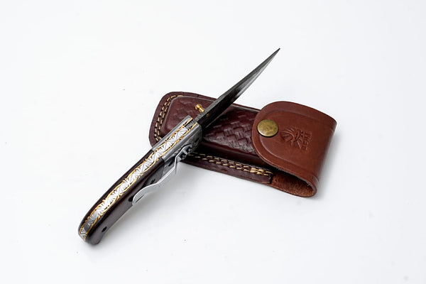 DAMASCUS FOLDING KNIFE