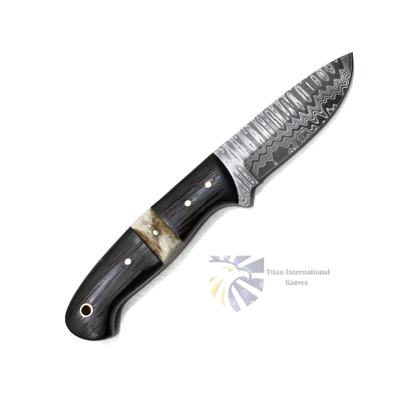 Damascus Steel Custom EDC/Hunting Knife TK-019 (1)