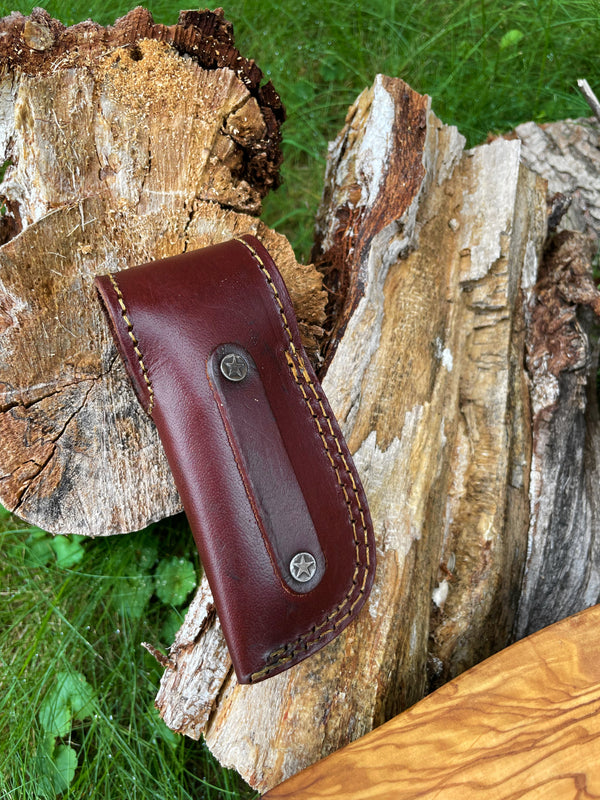 Damasucs Pocket Knife exquisite engraved bolster by Titan TF-015