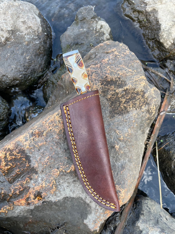 Handmade High Carbon Damascus Pairing and utility Knife TK-033