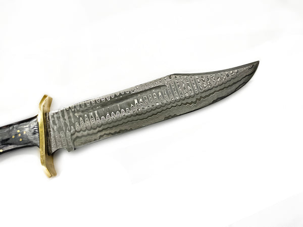 16'' Damascus Steel Bowie Knife / Western Dundee/ Limited
