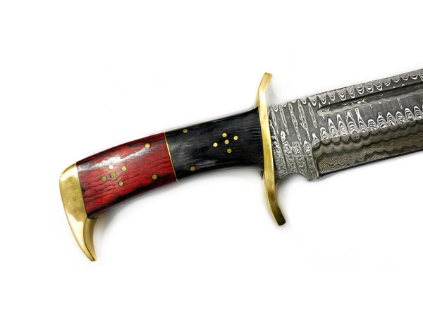 16'' Damascus Steel Bowie Knife / Western Dundee/ Limited