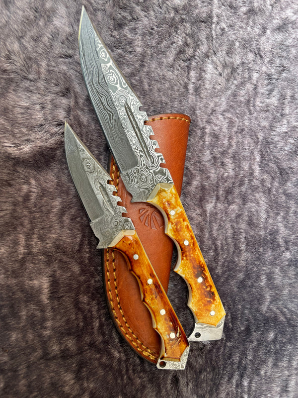 Arrival TD-306 Burnt Bone Matching Knives