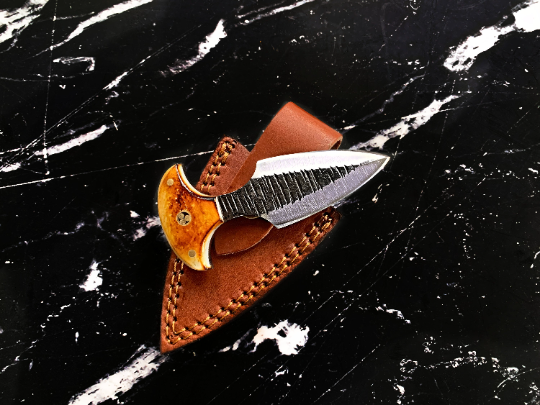 High Carbon Hand Forged Titan Shark Tooth EDC Knife