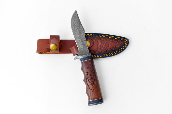 Grizzly Timberline Damascus Knife Damascus Knife TK-099  (Compact)