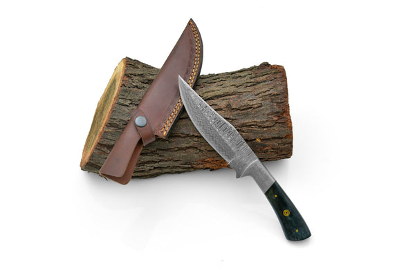 Hand Forged Damascus Knife , HUNTING KNIFE BY TITAN TD-193