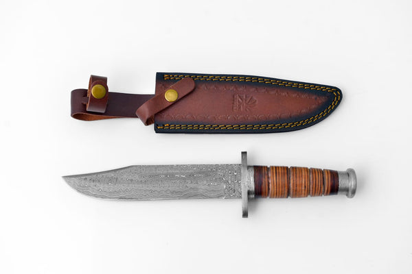 A Classic K-Bar Damascus Blade by Titan. TD-501