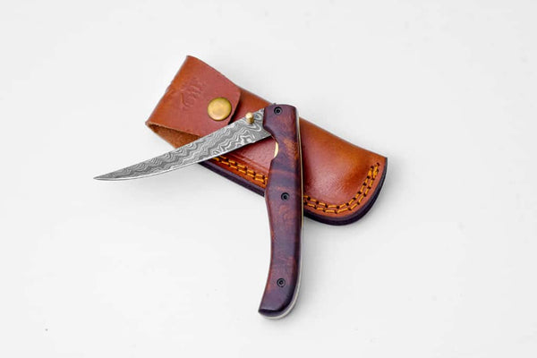Fish fillet folding knife