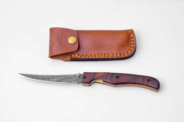 Fish fillet folding knife