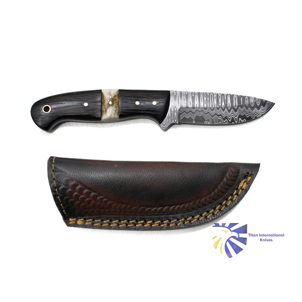 Damascus Steel Custom EDC/Hunting Knife TK-019