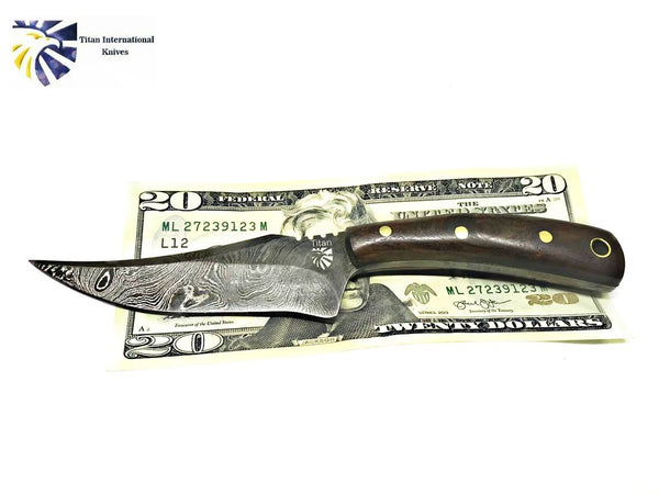 Damascus Hunting Knife, Titan Sharp Finger TD-212