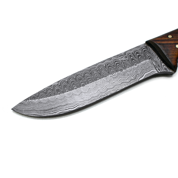 Hand forged knife, Damascus knife, Hand forged Damascus, Hand made hunting knife, Camping knife by Titan Td-192