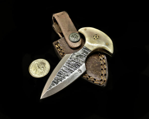 Carbon Steel Push Dagger Bone Handle  TC-50