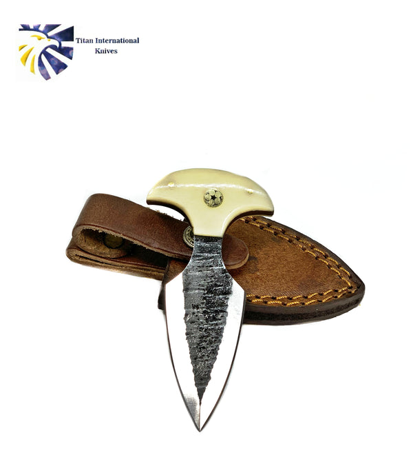 Carbon Steel Push Dagger Bone Handle  TC-50