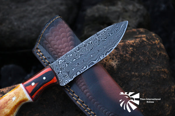 Custom /Titan Spade/ Damasucs Steel Hunting Knife