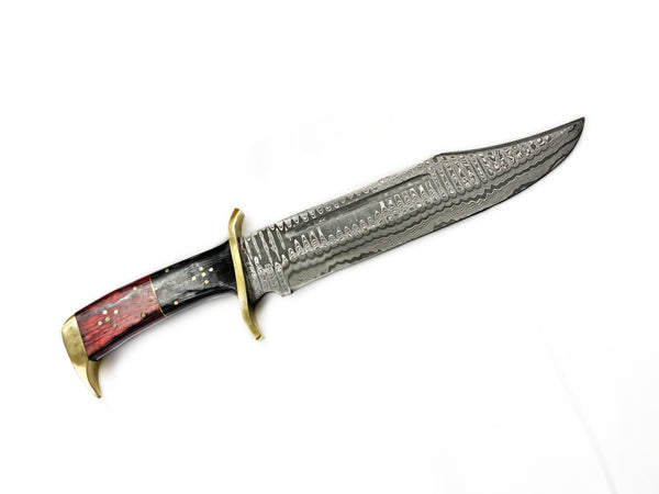 16'' Damascus Steel Bowie Knife / Western Dundee/ Limited