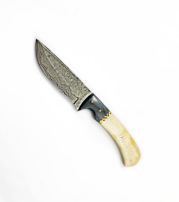 DAMASCUS STEEL HUNTING KNIFE BY TITAN TD-172