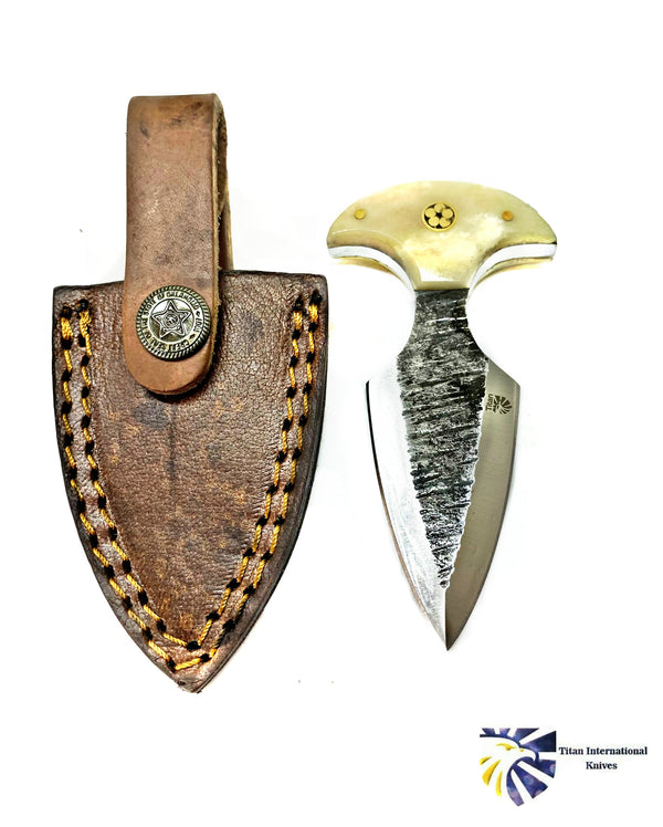 Carbon Steel Push Dagger Bone Handle  TC-50