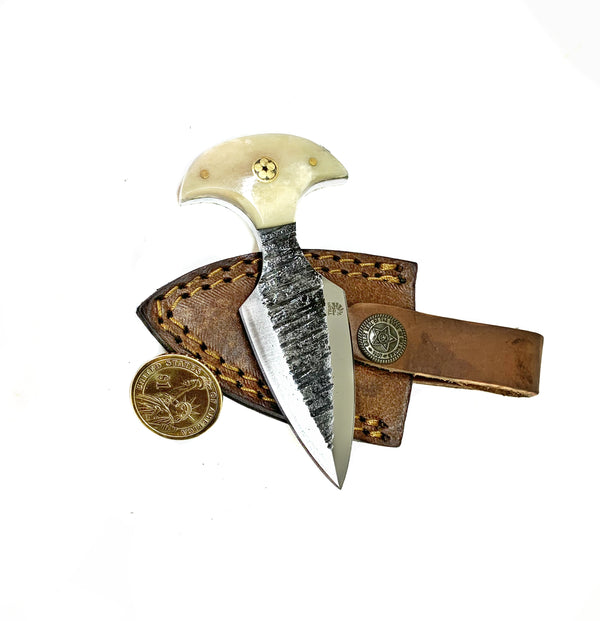 Carbon Steel Push Dagger Bone Handle  TC-50