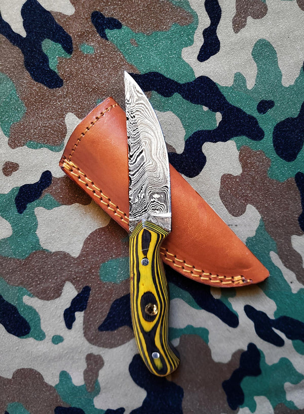Custom Titan Pointer- Damascus knife/ Sharp point/ Hunting/ EDC
