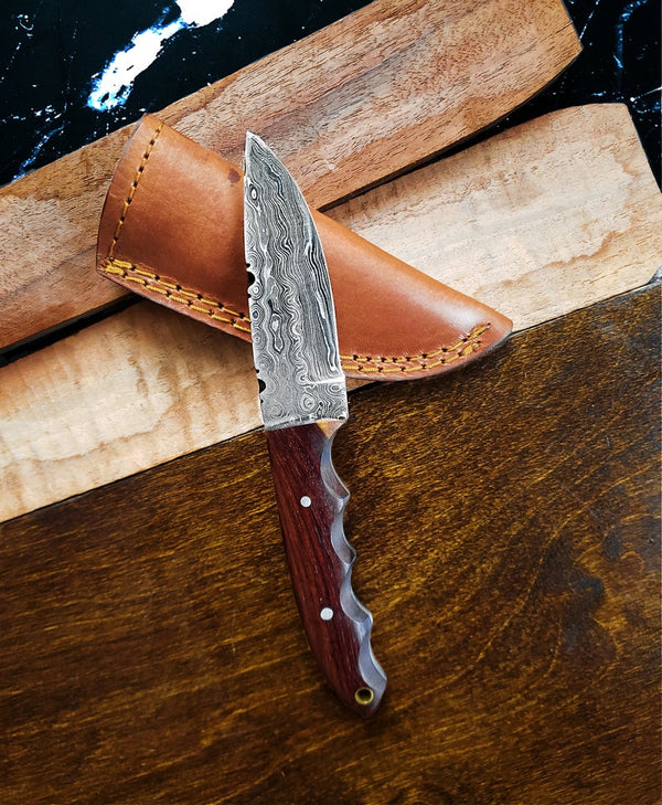 Titan Sabaku- Damascus hunting knife/ Every day carry/ Drop point blade